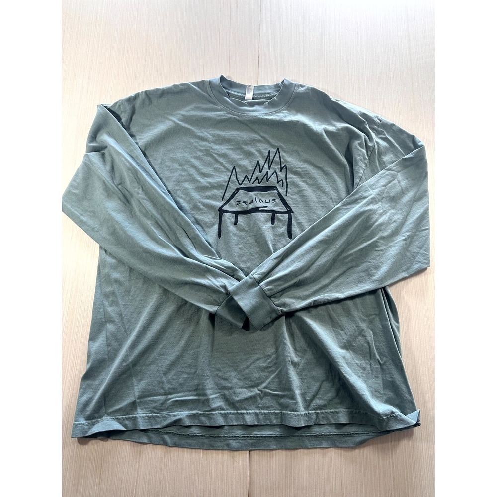 Los Angeles Apparel 6.5 Ounce Shrink Free Shirt Mens XL‎ Gray Zeal For His House